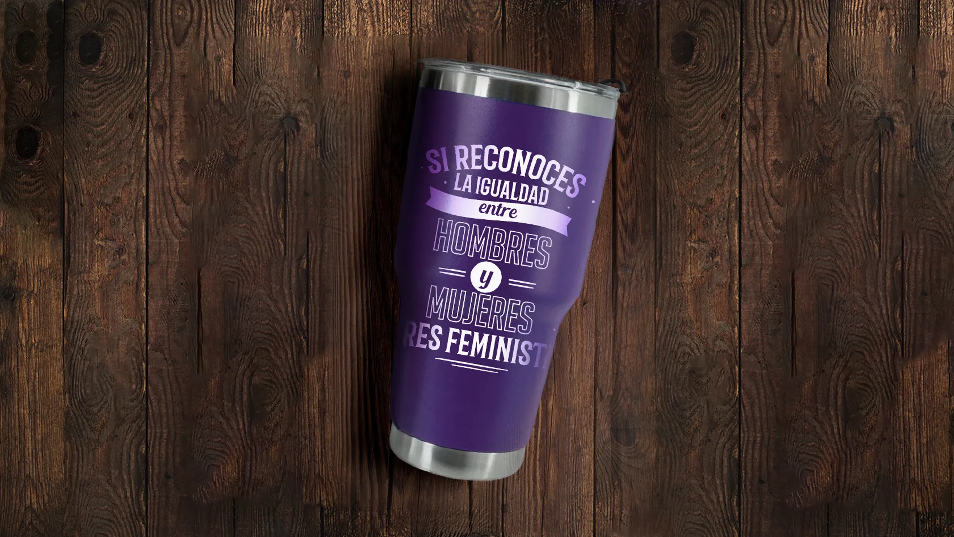 Diseño de Termos en SLP. Branding para Eventos en San Luis Potosí - Para Taller de Empoderamiento Femenino y Defensa Personal en Ciudad Valles SLP